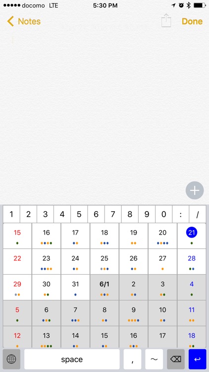ApptBoard - Calendar keyboard