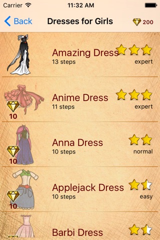 Draw Princess Dresses screenshot 2