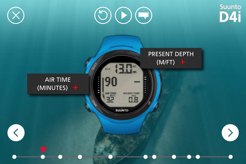 Suunto Dive Learning Tools – Teach yourself how to set up and use the Suunto D4i Novo, Vyper Novo and Zoop Novo. screenshot 2