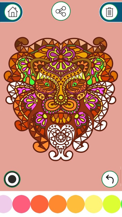 Coloring Book for Adults - Free  Color Art Therapy Pages, Stress Relief, Mandala & Relaxation