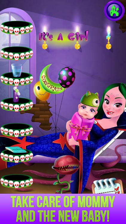 Monster's New Baby - Kids Halloween Salon Games screenshot-4