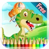 Dinosaur Coloring Book HD 1 - All in 1 Dino Drawing and Painting Colorful for kids games free