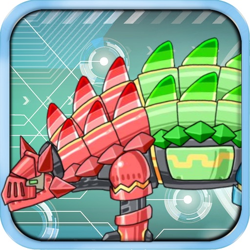 Dinosaur Wars: children's toys, dinosaurs of the Jurassic and the future of machine warriors- Armored knights icon