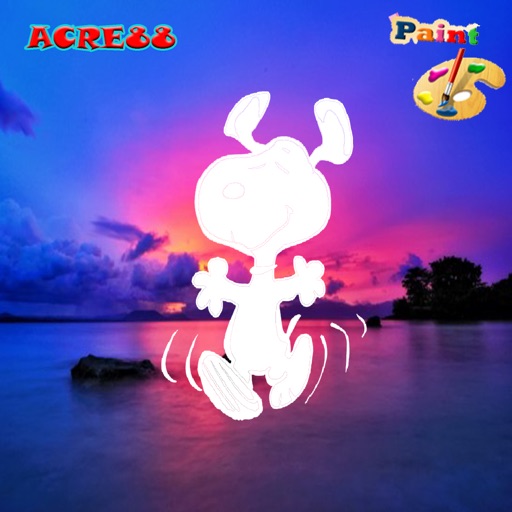 Paint Book Game Snoopy Gang Edition iOS App