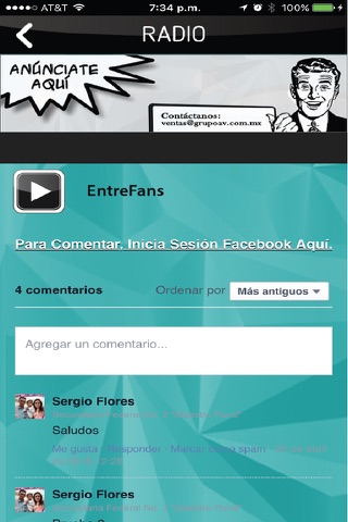 EntreFans screenshot 4