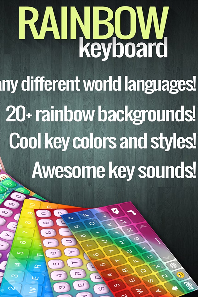 Rainbow Keyboard Changer – Cool Emoji Keyboard.s with Beautiful Color.ful Themes and Fonts screenshot 2