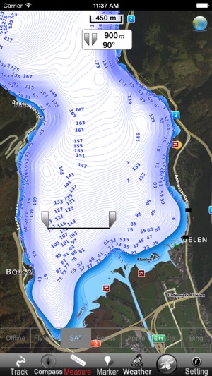 Vierwaldstattersee und Lauerzersee GPS Navi Karte für bootfa(圖1)-速報App