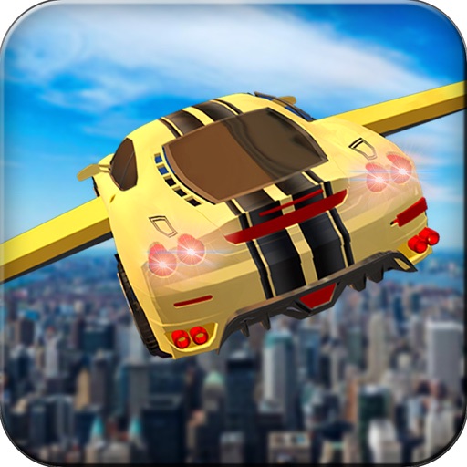 Futuristic Flying Car Drive 3D - Extreme Car Driving Simulator with Muscle Car & Airplane Flight Pilot FREE iOS App