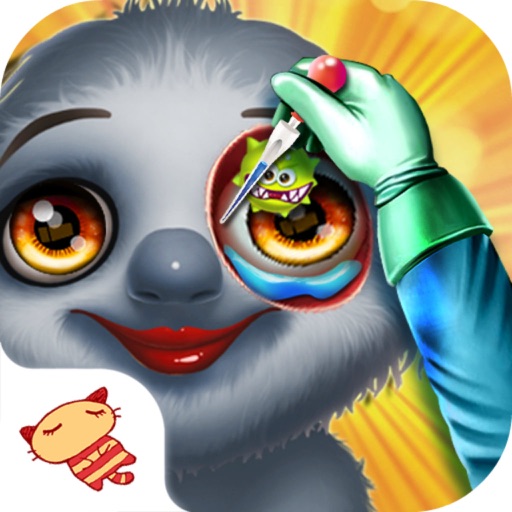 Cute Sloth's Eyes Doctor - Pets Surgeon Salon/Free Online Cerebral Operation Games For Kids Icon