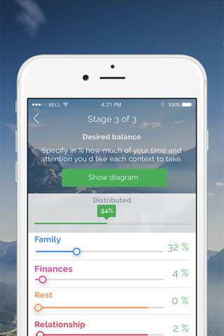 Life Balance Wheel - Live a happy balanced lifestyle! screenshot 2