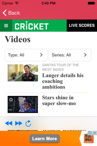 Watch Live Cricket 2016 screenshot 3