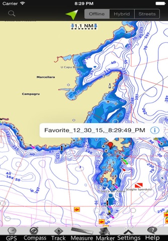 Aeolian Is. GPS Nautical Chart screenshot 3
