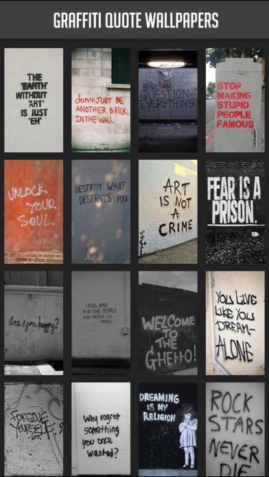 How to cancel & delete Graffiti Quote Wallpapers from iphone & ipad 1