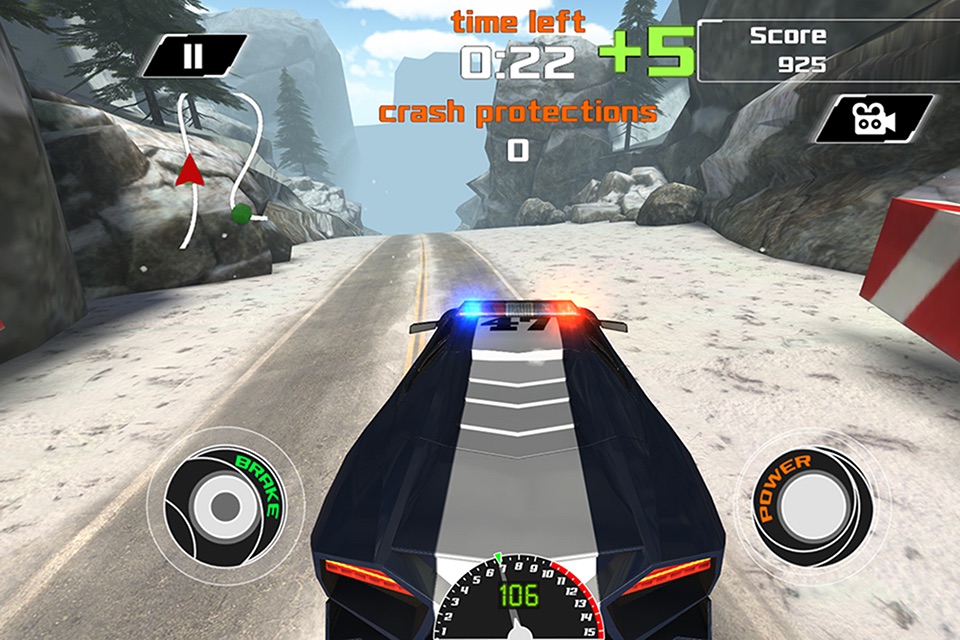 Arctic Police Racer 3D - eXtreme Snow Road Racing Cops FREE Game Version screenshot 3