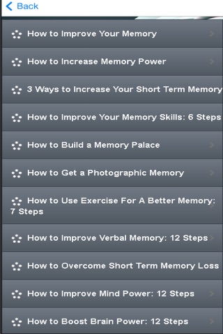 Memory Techniques - Learn How to Improve Memory screenshot 2
