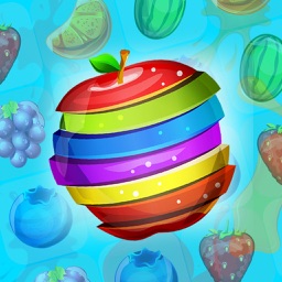 Fruit Juice Rush. Splash Salad In The Smash Puzzle For Sugar Ninjas