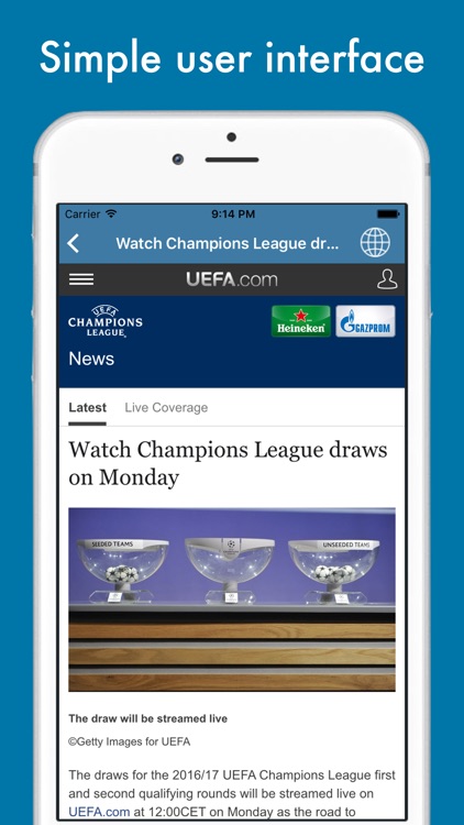 Football News - Champions League, Europa League & Super Cup Edition screenshot-4
