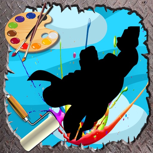 Coloring For Kids Game supermans Edition iOS App