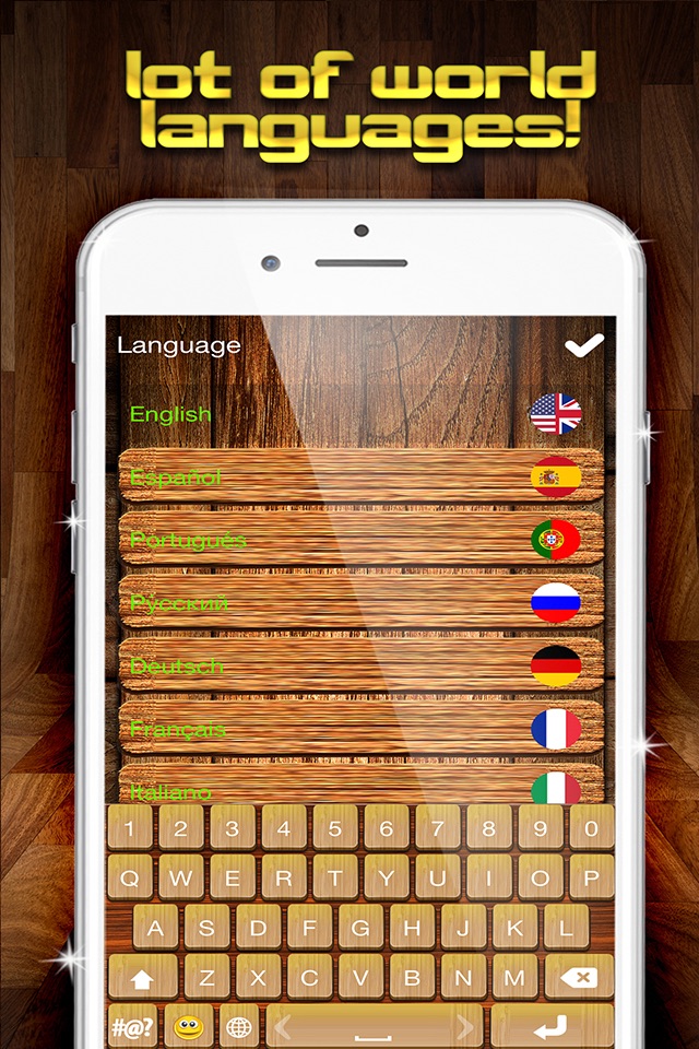 Wooden Keyboard Skins – Wood Themes for Keyboards with Cool Backgrounds and Fonts screenshot 3