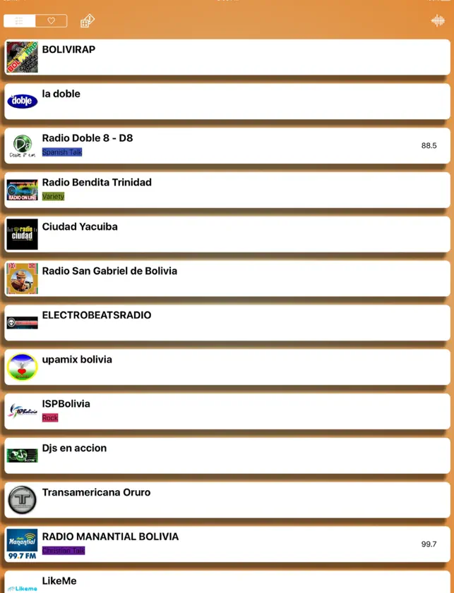 Screenshot 1 Radios de Bolivia en Vivo Gratis - FM AM iphone