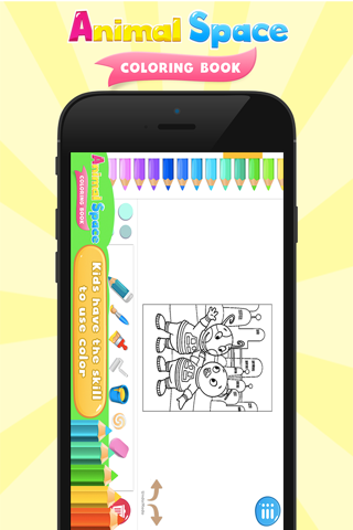 Coloring Book Animals Space screenshot 2