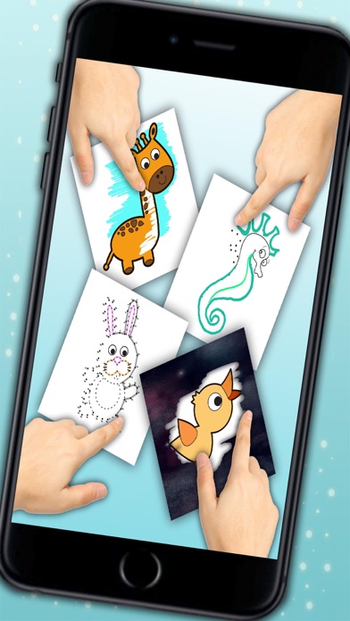 How to cancel & delete Play and Color Animals game for kids - Connect dots and paint the drawings from iphone & ipad 1