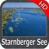 Starnberger See HD - GPS Navi Karte für bootfahren angeln und segeln