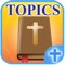 This app is free and features hundreds of Bible verses separated by over 35 different topics