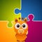 Enjoy jigsaw puzzles with fun cartoon graphics