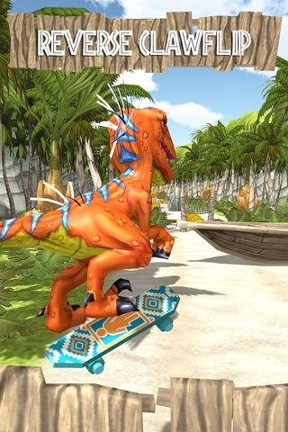 Jurassic Skate VelociRaptor. Dino Skating In Prehistoric Temple Wold screenshot 2