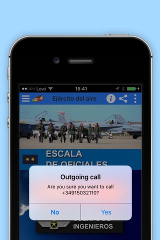 Accesos Ejército del Aire. screenshot 4