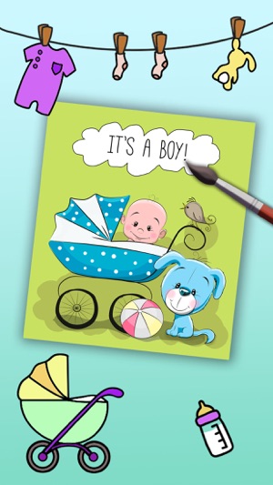 Paint Baby's Coloring Book - Color and p