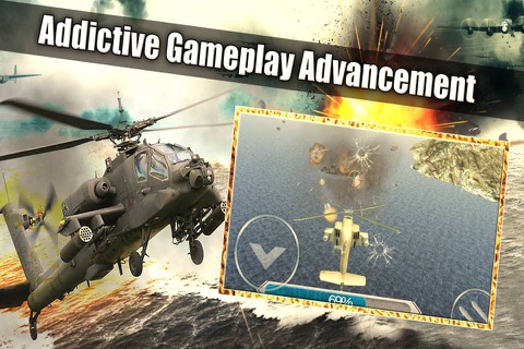 Gunship Sky Combat Storm - A modern clash of apache infinite warfare hellfire attack war shooting game screenshot 2
