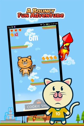 Cookie Hungry Cats Jump screenshot 2