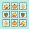 Icon The Best Photo Matching Card Game Vegetable & Fruit for Kids and Toddlers Puzzle Logic Free