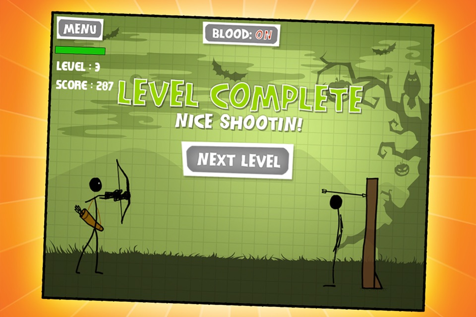 Stickman Pumpkin Shooting Showdown Bow and Arrow Free: Halloween Edition screenshot 3