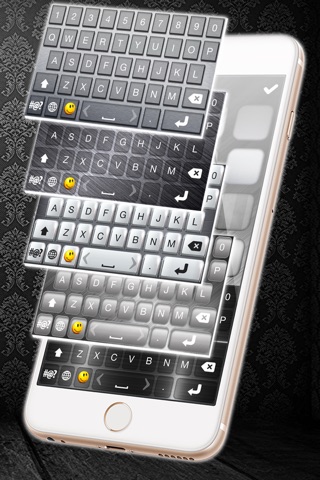 Silver Keyboard – Metalic Key Design.s for iPhone Free plus Stylish Font.s & Emoji screenshot 2
