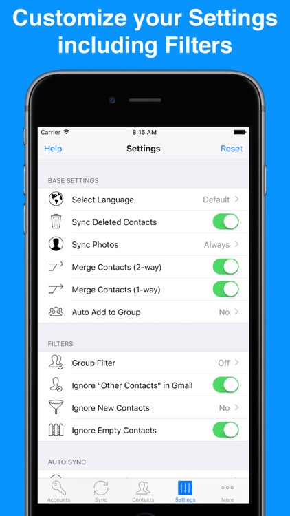 Contacts Sync for Google Gmail with Auto Sync screenshot-4