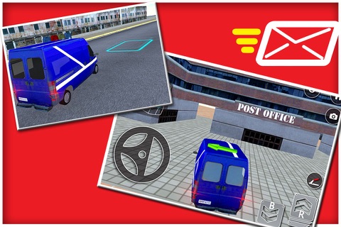 City Mail Delivery Van Sim 3D screenshot 4