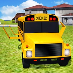 Flying School bus Simulator game