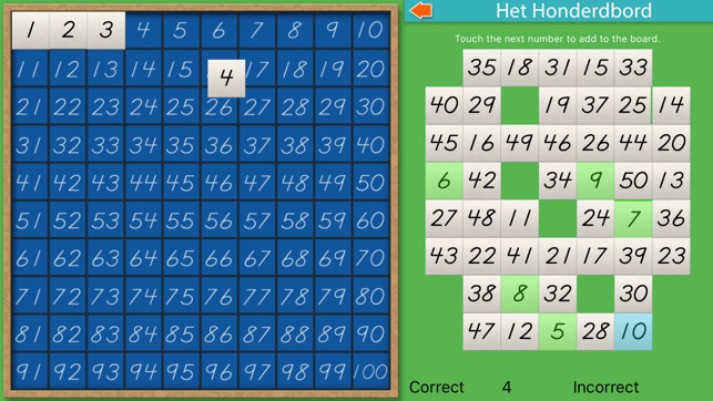 Montessori rekenmaterialen – Het honderdbord Lite(圖1)-速報App