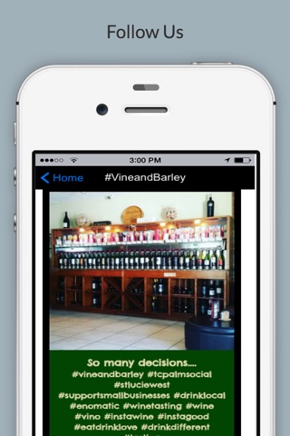 The Vine and Barley App screenshot 2