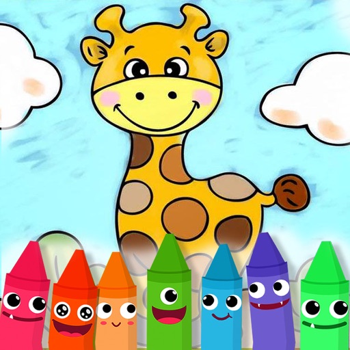 Preschool Education Paint Animals - Free Color Book, Coloring Pages For Kids! Icon
