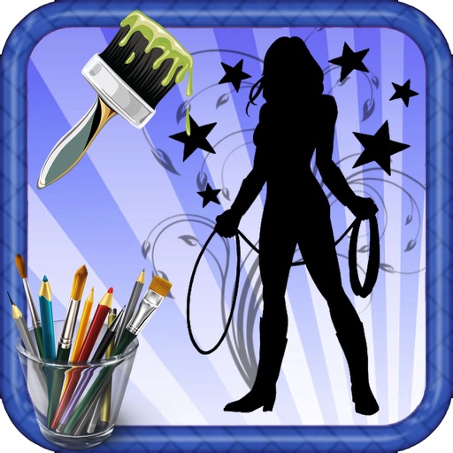 Kids Coloring Wonder Woman Page Edition icon