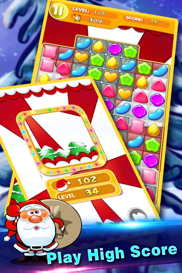 Candy Christmas-Free Fun match 3 puzzle games screenshot 4