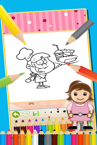 Food Coloring Book Simple Painting Games for Kids screenshot 4
