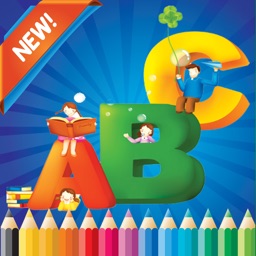 ABC Coloring Book for children age 1-10 (Spanish Alphabet Upper): Drawing & Coloring page games free for learning skill