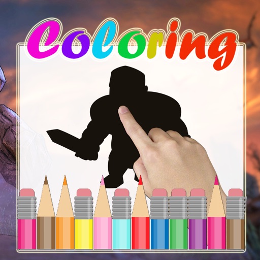 Coloring Kids Game Clash of Clans Edition Icon