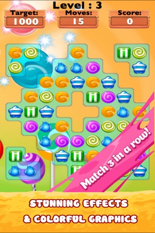 Candy Pop Deluxe Blast-The Best match 3 puzzle game for kids and girls screenshot 3