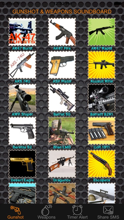 Gunshot Soundboard Pro - 100+ Gun Sounds & Weapon Sound Effects Button